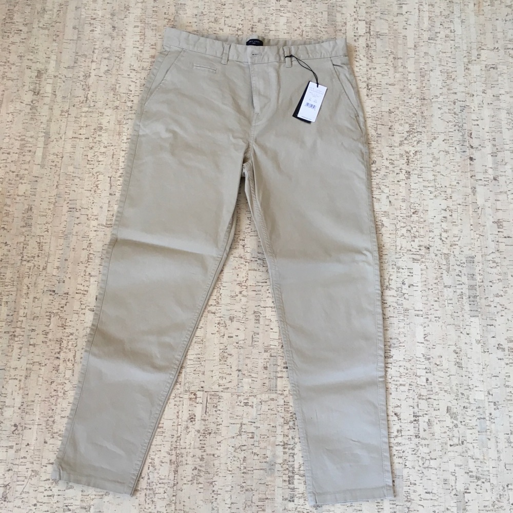 ASOS Tapered Chinos - Size 34R - Color Stone